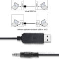 USB-A to TTL stereo audio jack adapter cable